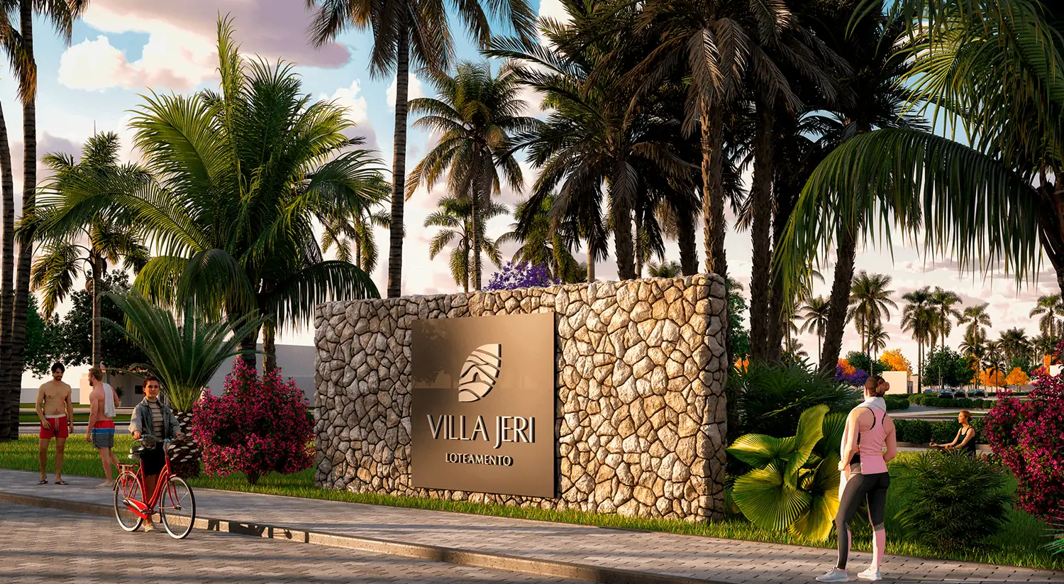 Portal de entrada do Loteamento Villa Jeri, em Jijoca de Jericoacoara